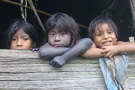 Dzieci Indian Embera Katio