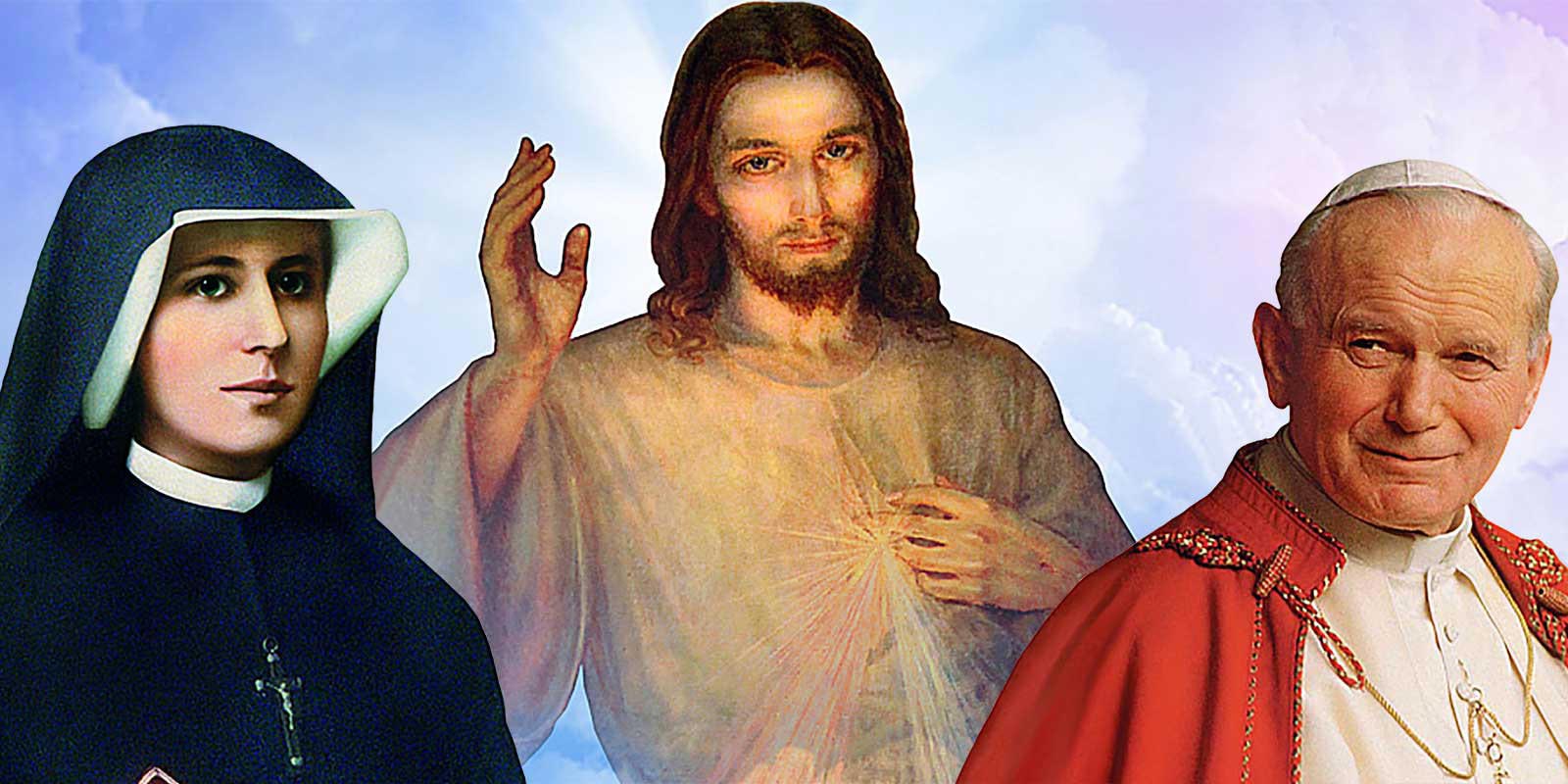 Saint Faustina Kowalska, Jesus and Saint John Paul II
