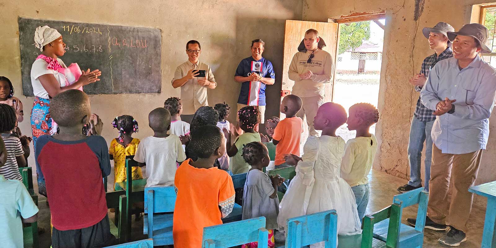 Classroom in Africa with Society of Divine World Missionary