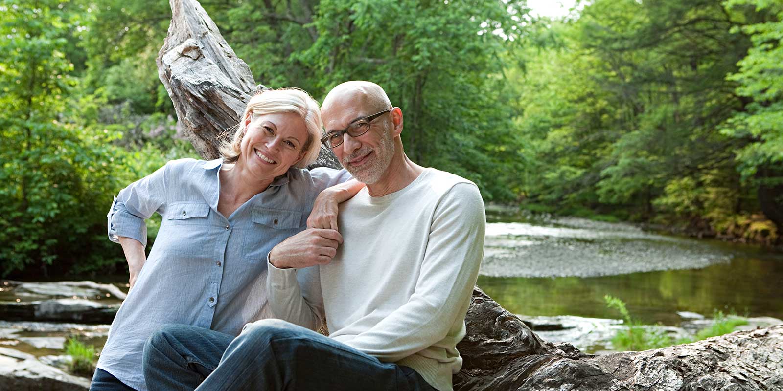 A couple from the Baby Boomer generation enjoying the outdoors