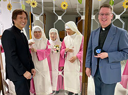 Two Priests and Three Catholic Sisters at Jubilee